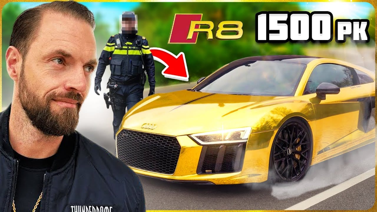 De bizarre auto's van Joel Beukers: dit staat er achter de kentekens 9 Audi R8 Twin Turbo in YouTube-context